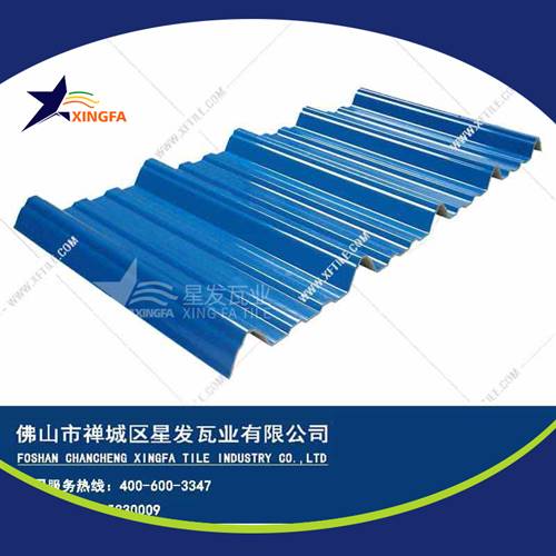 厚度3.0mm蓝色900型PVC塑胶瓦 珠海工程钢结构厂房防腐隔热塑料瓦 pvc多层防腐瓦生产网上销售